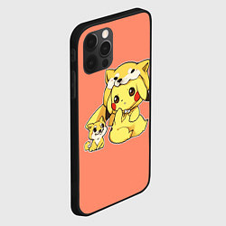 Чехол для iPhone 12 Pro Max Pikachu Pika Pika, цвет: 3D-черный — фото 2