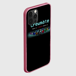 Чехол для iPhone 12 Pro Max Among us, цвет: 3D-малиновый — фото 2