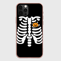 Чехол для iPhone 12 Pro Max Halloween, цвет: 3D-светло-розовый