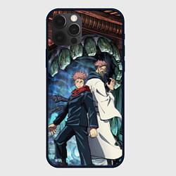 Чехол для iPhone 12 Pro Max Jujutsu Kaisen Sukuna подземелье, цвет: 3D-черный