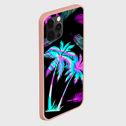Чехол для iPhone 12 Pro Max Неоновое лето, цвет: 3D-светло-розовый — фото 2