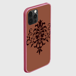 Чехол для iPhone 12 Pro Max Симметричный узор, цвет: 3D-малиновый — фото 2