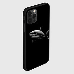 Чехол для iPhone 12 Pro Max Акула, цвет: 3D-черный — фото 2