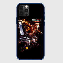Чехол для iPhone 12 Pro Max Атака на титанов, цвет: 3D-тёмно-синий