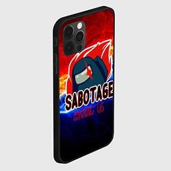 Чехол для iPhone 12 Pro Max Among us sabotage, цвет: 3D-черный — фото 2