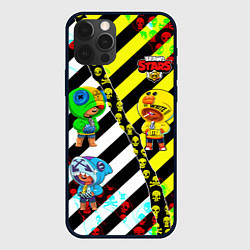 Чехол для iPhone 12 Pro Max Brawl STARS OFF-WHITE, цвет: 3D-черный