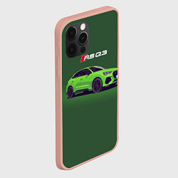 Чехол для iPhone 12 Pro Max AUDI RS Q3 Z, цвет: 3D-светло-розовый — фото 2