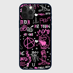 Чехол для iPhone 12 Pro Max LIL PEEP, цвет: 3D-черный