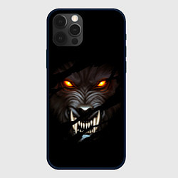 Чехол для iPhone 12 Pro Max ВОЛЧИЙ ОСКАЛ, цвет: 3D-черный