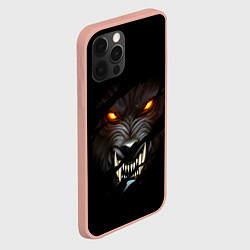 Чехол для iPhone 12 Pro Max ВОЛЧИЙ ОСКАЛ, цвет: 3D-светло-розовый — фото 2