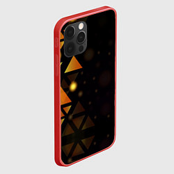 Чехол для iPhone 12 Pro Max Geometry, цвет: 3D-красный — фото 2