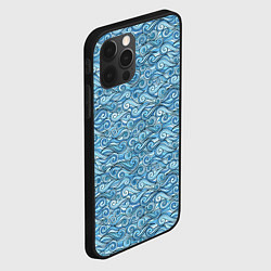 Чехол для iPhone 12 Pro Max Море волнуется, цвет: 3D-черный — фото 2