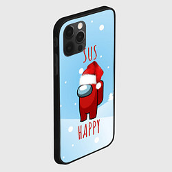 Чехол для iPhone 12 Pro Max SUS HAPPY AMONG US, цвет: 3D-черный — фото 2