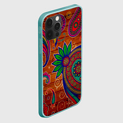 Чехол для iPhone 12 Pro Max Узоры текстура фон, цвет: 3D-мятный — фото 2