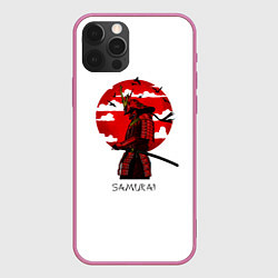 Чехол для iPhone 12 Pro Max Samurai, цвет: 3D-малиновый