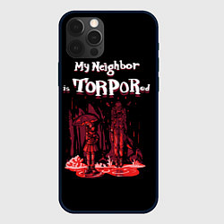 Чехол для iPhone 12 Pro Max Мой сосед в торпоре, цвет: 3D-черный