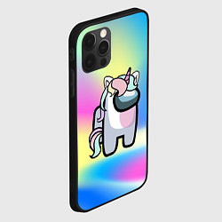 Чехол для iPhone 12 Pro Max Among Us Unicorn, цвет: 3D-черный — фото 2