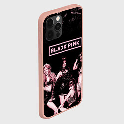 Чехол для iPhone 12 Pro Max BLACKPINK, цвет: 3D-светло-розовый — фото 2