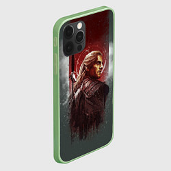 Чехол для iPhone 12 Pro Max The Wticher 3D, цвет: 3D-салатовый — фото 2