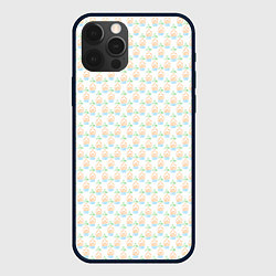 Чехол для iPhone 12 Pro Max Четыре элемента паттерн текстура, цвет: 3D-черный