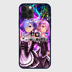 Чехол для iPhone 12 Pro Max Re:Zero Жизнь с нуля, цвет: 3D-черный