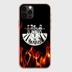 Чехол для iPhone 12 Pro Max The Beatles, цвет: 3D-светло-розовый