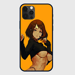 Чехол для iPhone 12 Pro Max Uraraka Ahegao Урарака, цвет: 3D-черный