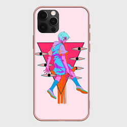 Чехол для iPhone 12 Pro Max Евангилион, цвет: 3D-светло-розовый