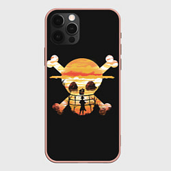 Чехол для iPhone 12 Pro Max One piece, цвет: 3D-светло-розовый