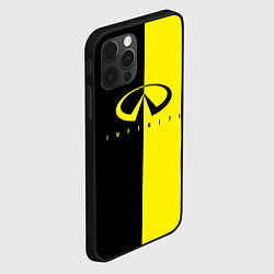 Чехол для iPhone 12 Pro Max INFINITI logo, цвет: 3D-черный — фото 2