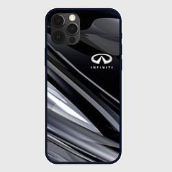 Чехол для iPhone 12 Pro Max Infiniti, цвет: 3D-черный