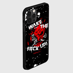 Чехол для iPhone 12 Pro Max WAKE THE F CK UP!, цвет: 3D-черный — фото 2