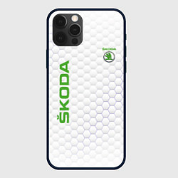 Чехол для iPhone 12 Pro Max SKODA, цвет: 3D-черный