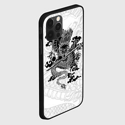 Чехол для iPhone 12 Pro Max ДРАКОН DRAGON, цвет: 3D-черный — фото 2