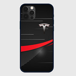 Чехол iPhone 12 Pro Max TESLA ABSTRACT ТЕСЛА СПОРТ