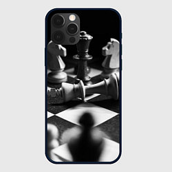 Чехол для iPhone 12 Pro Max Шахматы, цвет: 3D-черный