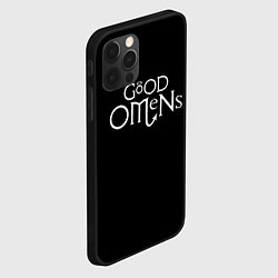 Чехол для iPhone 12 Pro Max GOOD OMENS БЛАГИЕ ЗНАМЕНИЯ КРЫЛЬЯ, цвет: 3D-черный — фото 2