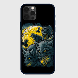 Чехол для iPhone 12 Pro Max ЛУННЫЕ ВОЛКИ, цвет: 3D-черный