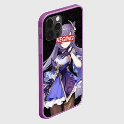 Чехол для iPhone 12 Pro Max Genshin Impact KEQING, цвет: 3D-сиреневый — фото 2