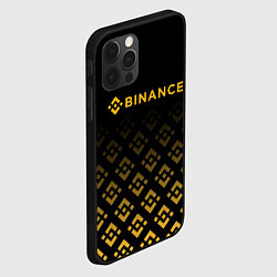 Чехол для iPhone 12 Pro Max BINANCE БИНАНС БИРЖА, цвет: 3D-черный — фото 2