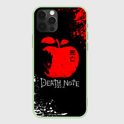 Чехол для iPhone 12 Pro Max DEATH NOTE ТЕТРАДЬ СМЕРТИ, цвет: 3D-салатовый