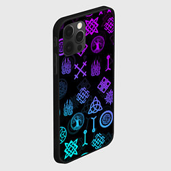 Чехол для iPhone 12 Pro Max СЛАВЯНСКИЕ РУНЫ ПАТТЕРН Z, цвет: 3D-черный — фото 2