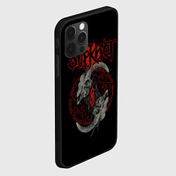 Чехол для iPhone 12 Pro Max Slipknot Черепа, цвет: 3D-черный — фото 2