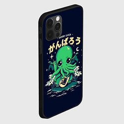 Чехол для iPhone 12 Pro Max Cthulhu Good Luck, цвет: 3D-черный — фото 2