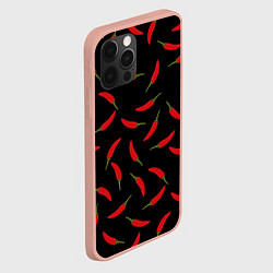 Чехол для iPhone 12 Pro Max Chili peppers, цвет: 3D-светло-розовый — фото 2