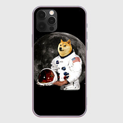Чехол iPhone 12 Pro Max Доги Космонавт