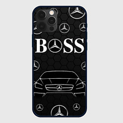 Чехол для iPhone 12 Pro Max BOSS MERCEDES-BENZ, цвет: 3D-черный