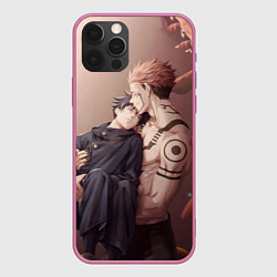 Чехол для iPhone 12 Pro Max Магическая битва Jujutsu kai, цвет: 3D-малиновый