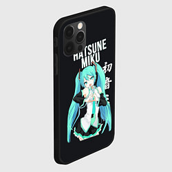 Чехол для iPhone 12 Pro Max Hatsune Miku Хацунэ Мику, цвет: 3D-черный — фото 2