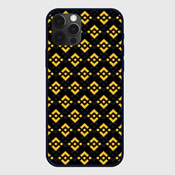 Чехол iPhone 12 Pro Max ЭМБЛЕМА БИНАНС ПАТТЕРН BINANCE